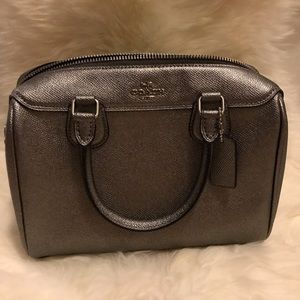 sliver coach purse with tags